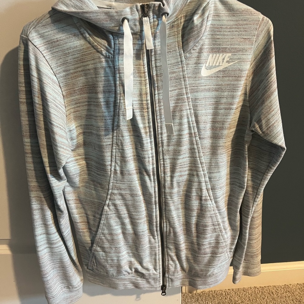 Nike Gray Zip-Up Hoodie